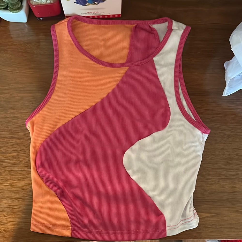 Colorful Sleeveless Women's Top